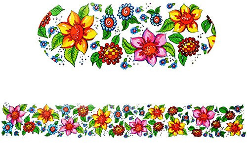 alles-meine.de GmbH 4 versch. Bögen Fenstersticker/Fensterbordüre/Bordüren - Blumen, Schmetterlinge & Osterhase - statisch haftend - selbstklebend + wiederverwendbar / ..