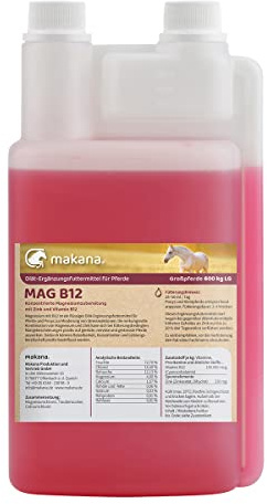 Makana Magnesium B12 flüssig für Pferde, 1 l Dosierflasche