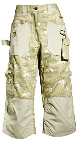 GardenGirl GGMK0532 3/4 Roses Pattern Trousers -6 UK (32 EU)