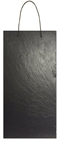 Schiefertafel MEMOBOARD Naturschiefer mit Lederband Tafel 20 x 40 cm