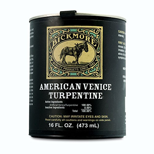 Bickmore American Venice Turpentine Pint for Horses - Promotes New Hoof Growth and Prevents Quarter Cracks and Split Hooves