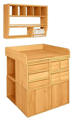 Original Laura wandelbarer Wickeltisch 3 von BioKinder® | Wickelkommode, Raumteiler, Regalwand, wandelbar | aus 100% Massivholz, mit bioola natürlich geölt, Erle