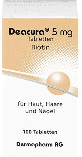 Dermapharm Deacura Tabletten für Haut, Haare und Nägel, 100 St. Tabletten