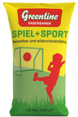 Sport- und Spiel-Rasen 10Kg für 300m² Spielrasen Rasensamen Saatgut
