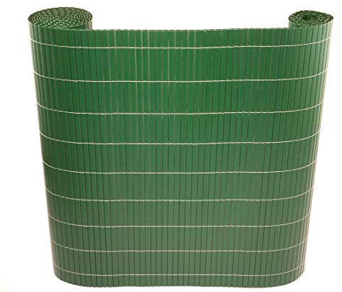 bambus-discount.com Balkonverkleidung, Sylt mit 200 x 300cm, grün - Kunststoffmatten Sichtschutz aus PVC Sichtschutzzäune Sichtschutzwand Gartensichtschutz Balkonsichtschutz Winschutz Sichtschutzwand