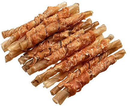 bontoy Kaustangen ummantelt mit Hähnchenfleisch I 12 cm I 400g I Hundesnack für zwischendurch I Belohnung I Kausnack I Leckerli I Kauspass für den Hund