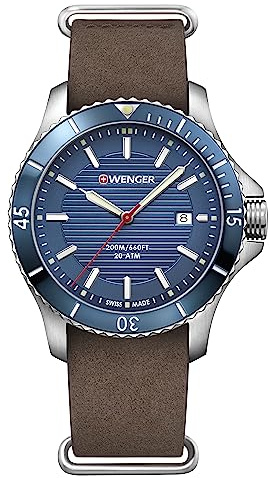Wenger HerrenArmbanduhr Analog Quarz Leder 01.0641.121