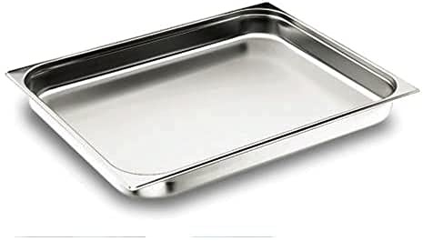 LACOR 66015 - Cubeta Gastronorm 2/1 530x650x150 Sin Asa Acero Inoxidable | En acero inox 18/10, conserva y transporta alimentos; ideal para cocina profesional y uso diario en casa, versátil y duradero