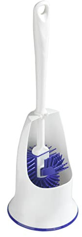 Maximex WC-Hygiene-Garnitur - WC-Bürste mit Bürstenhalter, selbstreinigend, Kunststoff (TPR), 13.5 x 41.8 x 13.5 cm, Lila