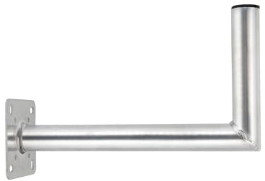 SkyRevolt 45cm Wand Halterung für Satellitenschüssel Aluminium 50mm SAT ALU Wandhalter Wandabstand 450mm