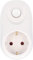 UNITEC 47535 Adaptateur avec variateur d'intensité, variateur de prise pour lampes à incandescence et halogènes haute tension jusqu'à 280 watts, blanc