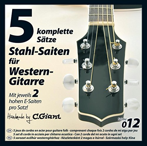 Stahlsaiten für Western Gitarre, 5 Sätze