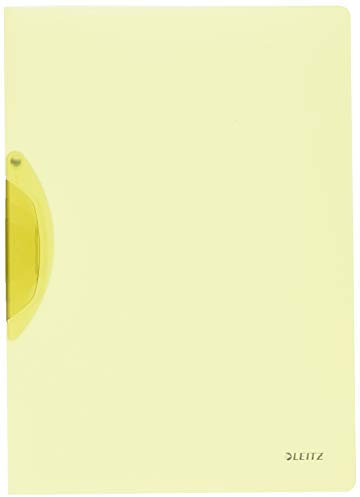 Leitz 41760015 Klemmmappe ColorClip Rainbow, A4, PP, gelb, 6er Packung