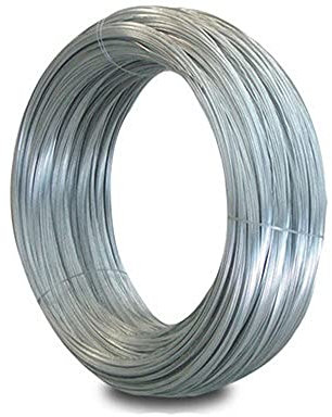 Merriway® BH00323 Galvanised Coated Garden Wire, 0.9mm x 100 Metres (325ft) 19 Gauge .350 inch Thickness, Grey