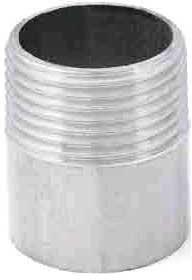 TRONCHETTO A SALDARE INOX AISI 304 FILETTO GAS, TORNITO - GAS 1 1/2