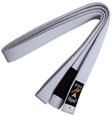 Playwell Arts Martiaux Compétition Grade Ju Jitsu Blanc Pro Épais Qualité Ceinture - A1