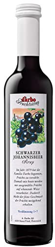 jarabe de Darbo grosella negro, botella de cristal - 0.5L