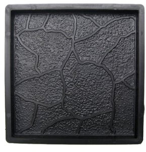 Beton PP Gießform - Schalungsform - Bodenplatte - Betonform - Terrassenplatte - Gehwegplatte in Bruchsteinoptik