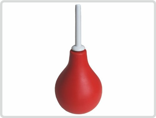 Saniversum UG Klistierspritze Größe 3 - Inhalt ca.50 ml - Rot - Einlauf Irrigator Analdusche Intimdusche Spülung Birnspritze
