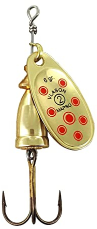 MAPSO - 5 Cucharillas de Pesca VLASON-2 OR 6 GMS.