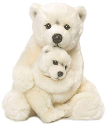 WWF Plüschtier 16871, Eisbärmama mit Baby