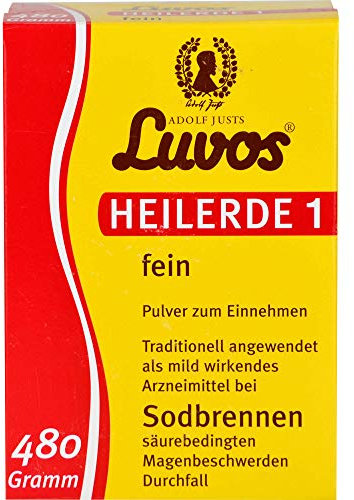 Luvos Heilerde 1 fein Pulver bei Sodbrennen, 480 g Pulver