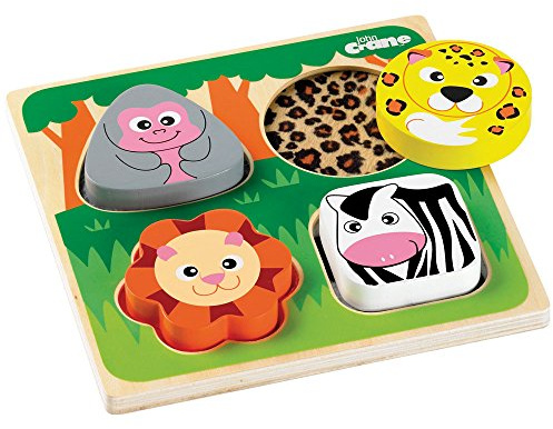 Tidlo Wooden Touch and Feel Puzzle - Safari