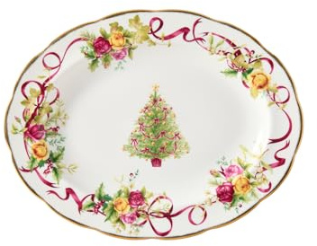 Royal Albert IOCRCT00109 Platter 33cm, Bone China, Multi, 13 inch