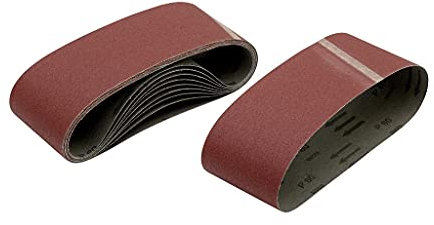 DEWALT Abrasif pour ponceuses a bande - multi-usages 100x610mm grain 80 10 pièces DT3672-QZ