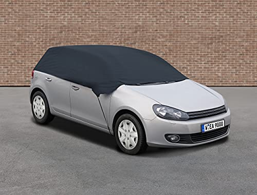 APA 38515 Halbgarage Auto, Autoabdeckung, Autoplane, Größe M, Polyester, blau