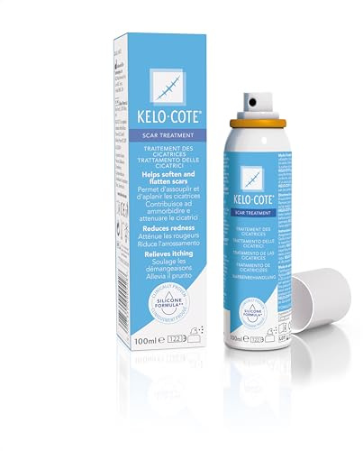 KELO-COTE Silikon Narbenspray 100ml | Berührungsempfindliche und schwer zugängliche Narben, Brandnarben