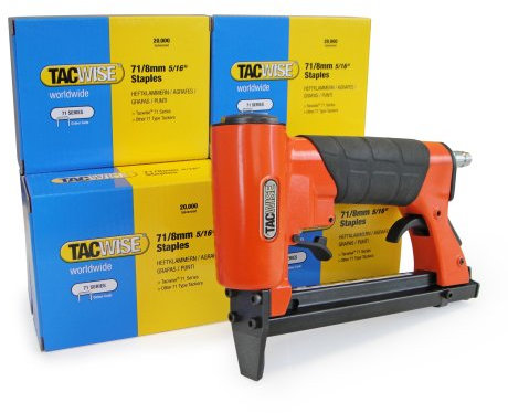 Tacwise 1189 A7116V Graffatrice Pneumatica per Tappezzeria con 120.000 Punti Tipo 71/8 mm, Utilizza Punti Tipo 71 da 4 mm a 16 mm