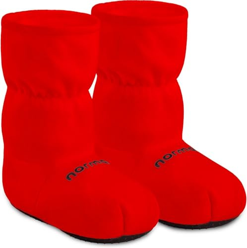 normani® Körnerpantoffeln - Hausschuhe für die Mikrowelle - Hausstiefel mit Leinsamenfüllung - extra hoher Schaft