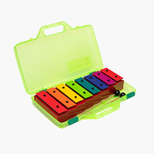 Fuzeau – Mini-Métallonotes 8 Notes Colorées – Lames En Métal Accordées – Livré En Mallette Avec 2 Mailloches – Instrument Musique Enfant Léger Et Éducatif - Dès 3 Ans – Réf. 8288