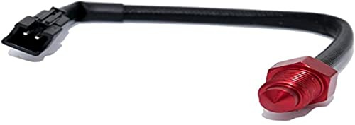 Koso temperature sensor for / Stage6 instruments M10x1.0 | Steckertyp S2 für Tachotypen D55, DL-02R, GP-Style, RX1N; 0-150 °C, Aluminium-Sensor, Kabel 100 mm, Gewinde M10x1,0