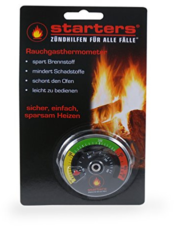 STARTERS Rauchgasthermometer, Abgasthermometer für den Ofen von starters®