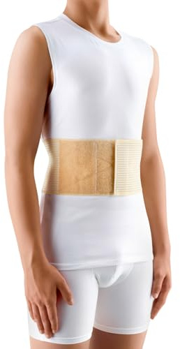 DELUXE MEDIZINISCHE NABELBRUCH BANDAGE Hernie Gurt Eingeweidebruch Gürtel Bruch Bauch Binde (Größe 2) (L-XXL)