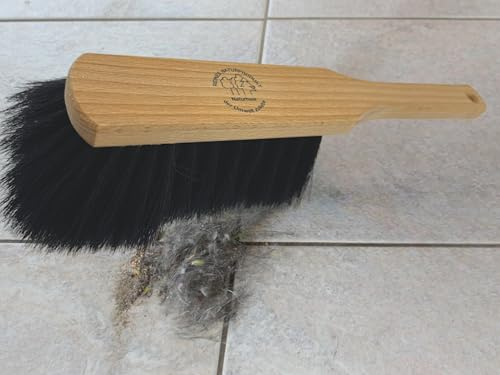 MAAJ Profi HANDFEGER 31 cm GEWACHST WEICHES ROSSHAAR - WIE ZU Omas Zeiten - Made IN Germany