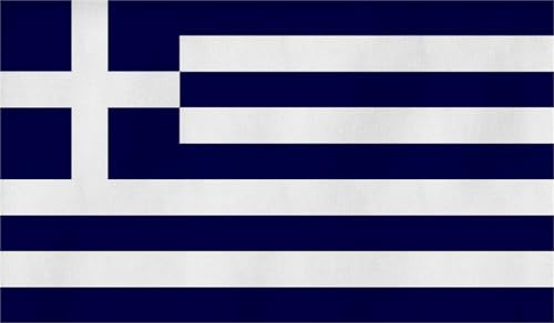 Flagge Großformat 250 x 150 cm wetterfest Fahne in 16 verschiedenen Ausführungen mit Ösen Farbe Griechenland