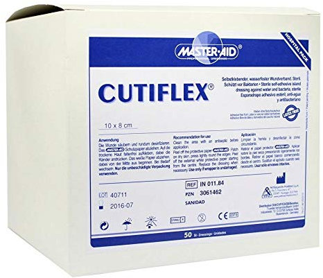 CUTIFLEX Folien-Wundverband 10x8cm Master Aid 50 St