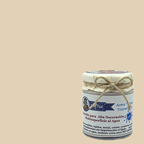 Mary Paint |Farbe für Möbel Chalk-Paint-Effekt/Kreidefarbe-Effekt, Sand – 250 ml