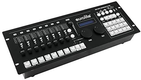 EUROLITE DMX Move Controller 512 PRO | Pult mit Motorfadern, Farb- & Bewegungseffekten (24 Geräte/34 Kanäle)
