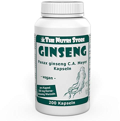 Ginseng 250 mg vegane Kapseln 200 Stk. - Panax ginseng C.A. Meyer Kapseln