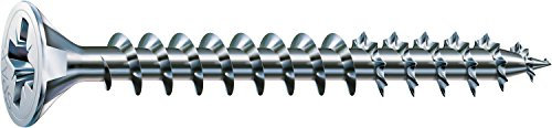 SPAX Universalschraube, 4,0 x 16 mm, 200 Stück, Kreuzschlitz Z2, Senkkopf, Vollgewinde, 4CUT, WIROX A3J, 1081010400163