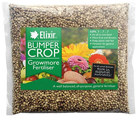 Elixir Gardens 20KG - Bumper Crop Growmore 7-7-7 Multipurpose General Plant Food/Fertilizer | Treats 500sqm