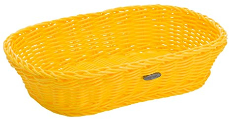 Westmark Panier Multi-usages, convient pour l'Hôtellerie et la Restauration, Rectangulaire, env. 26,5 x 19 x 7 cm, Fibre synthétique, Saleen Coolorista Edition, Jaune citron, 02036147101