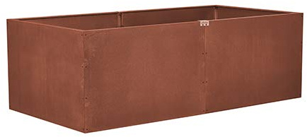 prima terra Hochbeet-Bausatz Edelrost Unique Maße 236x118cm Höhe 78cm
