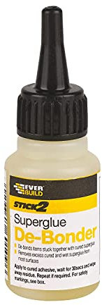 Everbuild 2 x 20g Super Glue DeBonder Remover SuperGlue Removal Cleaner Dissolve