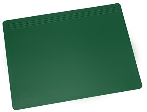 Läufer 32601 Matton Schreibtischunterlage 40x60 cm, grün, rutschfeste Schreibunterlage für besonders hohen Schreibkomfort, elegantes Zubehör für Schreibtisch, samtige Unterseite