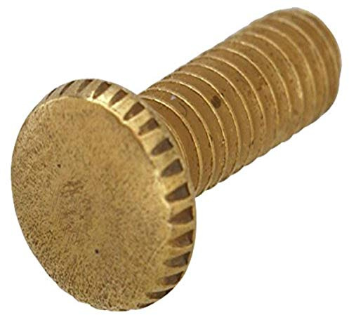 The Hillman Group 54010 8-32 x 1/2-Inch Knurled Head Screw Brass, 20-Pack